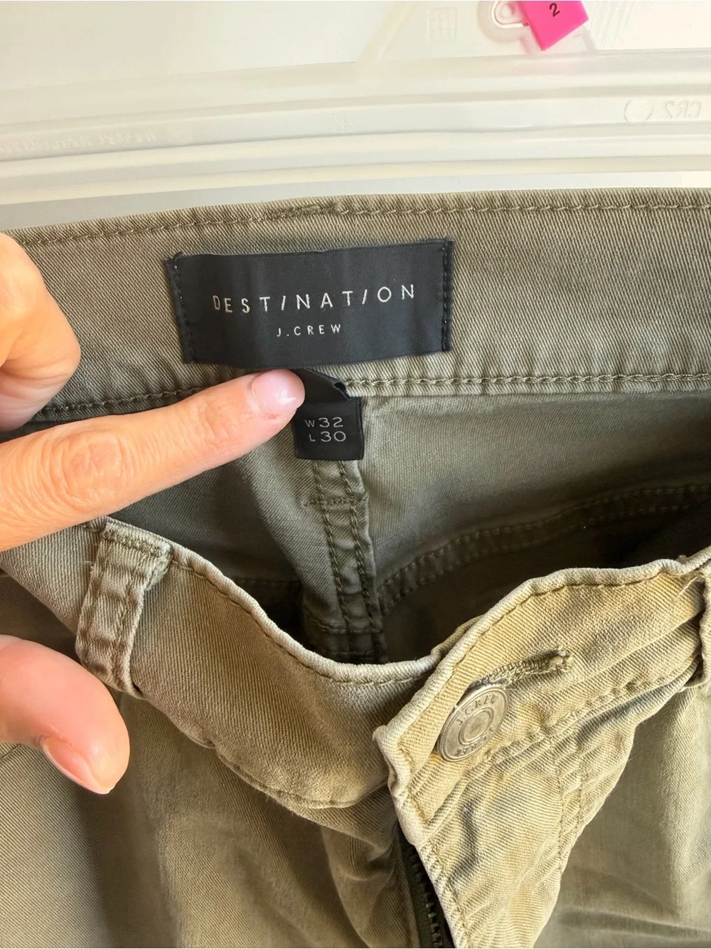 J. Crew Men's Olive Chino Pants